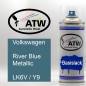 Preview: Volkswagen, River Blue Metallic, LK6V / Y9: 400ml Sprühdose, von ATW Autoteile West.